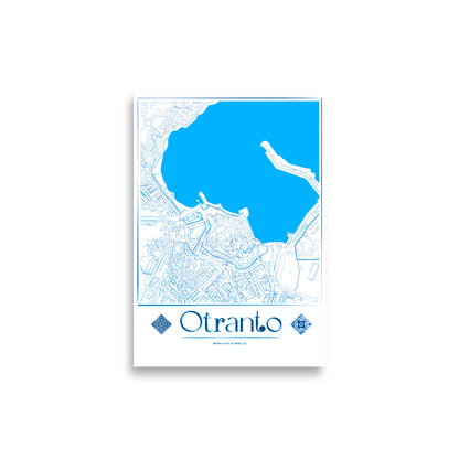 Otranto City Map Poster by Pugliatips