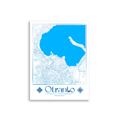 Otranto City Map Poster by Pugliatips