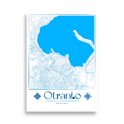 Otranto City Map Poster by Pugliatips