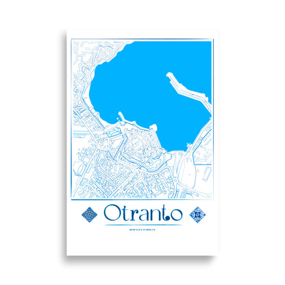 Otranto City Map Poster by Pugliatips