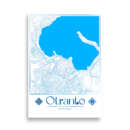 Otranto City Map Poster by Pugliatips