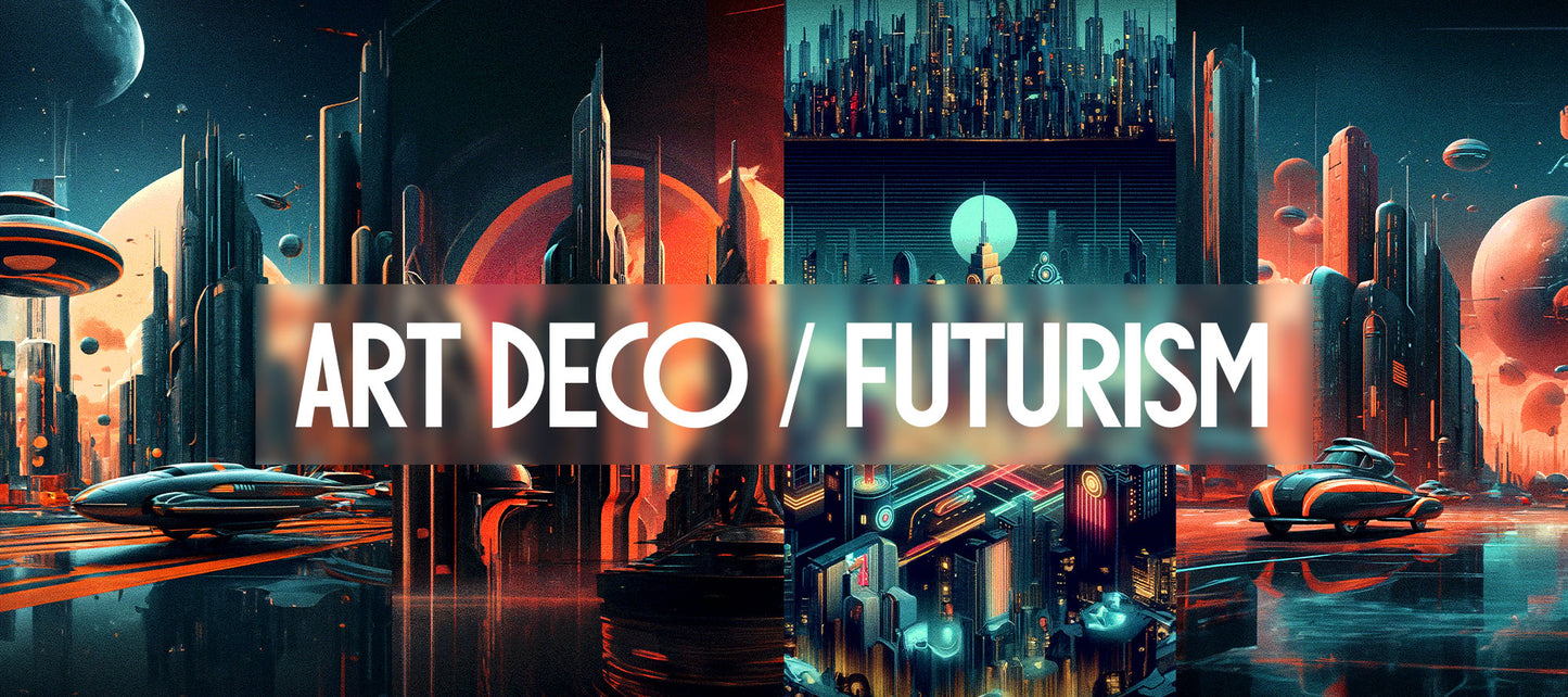 30+ smartphone Wallpapers - Futuristic Art Deco and Deep Space Themed